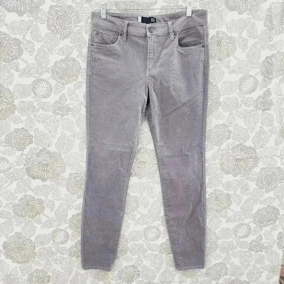 Kut from the Kloth Diana Fab Ab Skinny Corduroy Lavender Pants Women's 8 - Picture 1 of 8